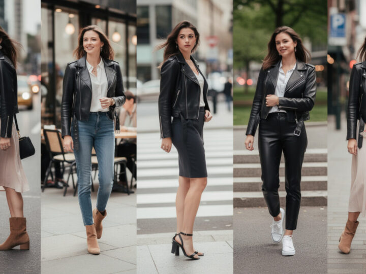 Blouson moto femme : 7 façons de le porter en ville sans perdre en féminité