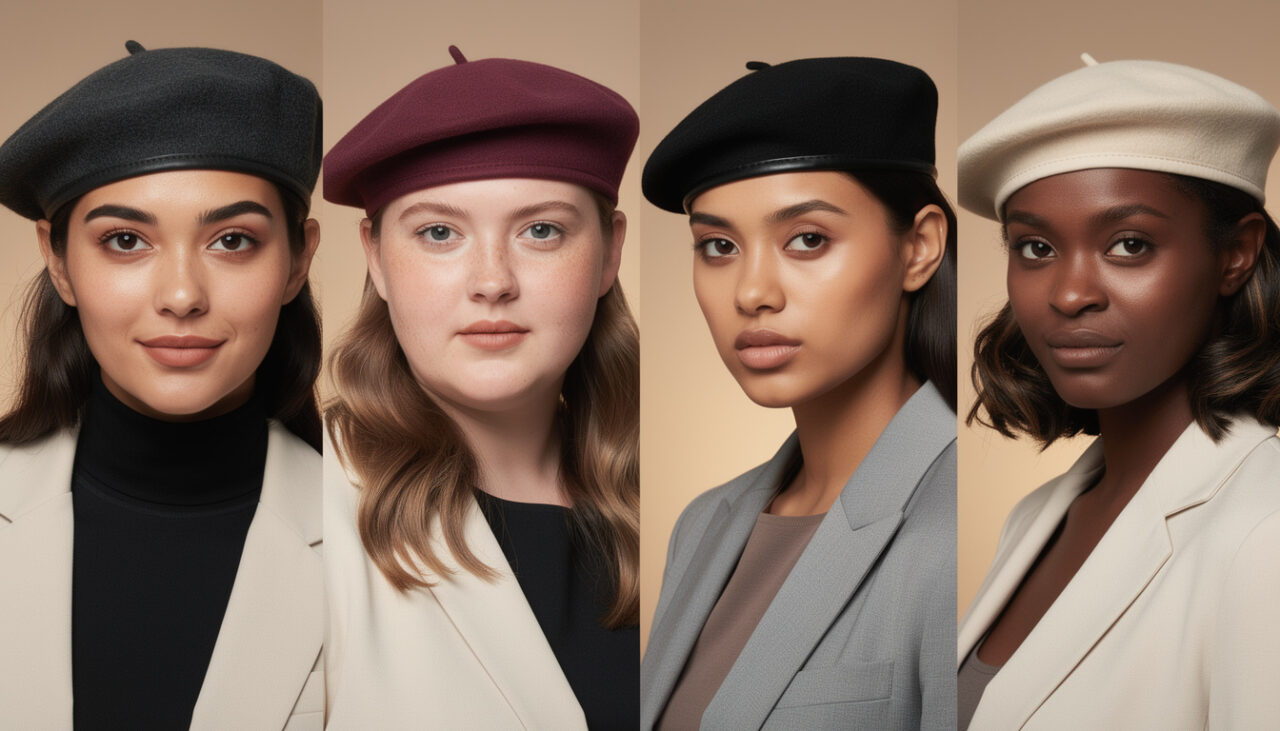 Comment mettre un béret femme : astuces pour le positionner selon la forme de votre visage
