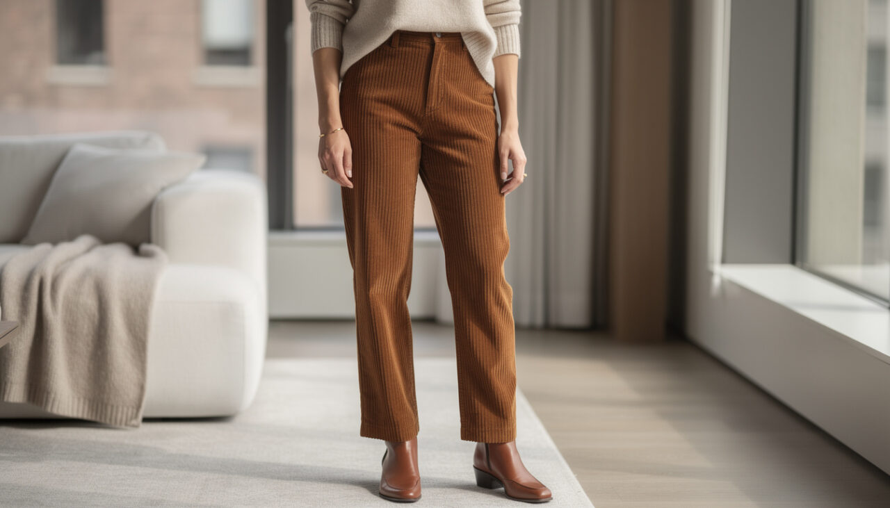 Pantalon velours côtelé femme : comment le choisir et l’assortir pour un look chic et confort