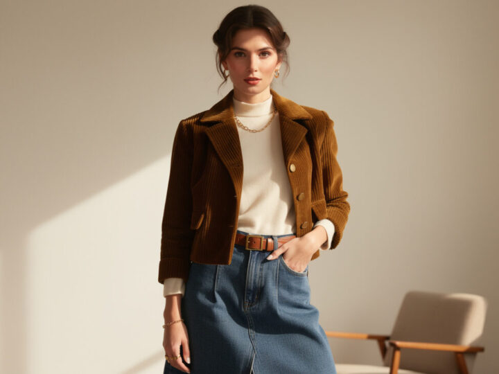 Veste velours côtelé femme : la pièce rétro qui fait tout le look, comment bien la styliser