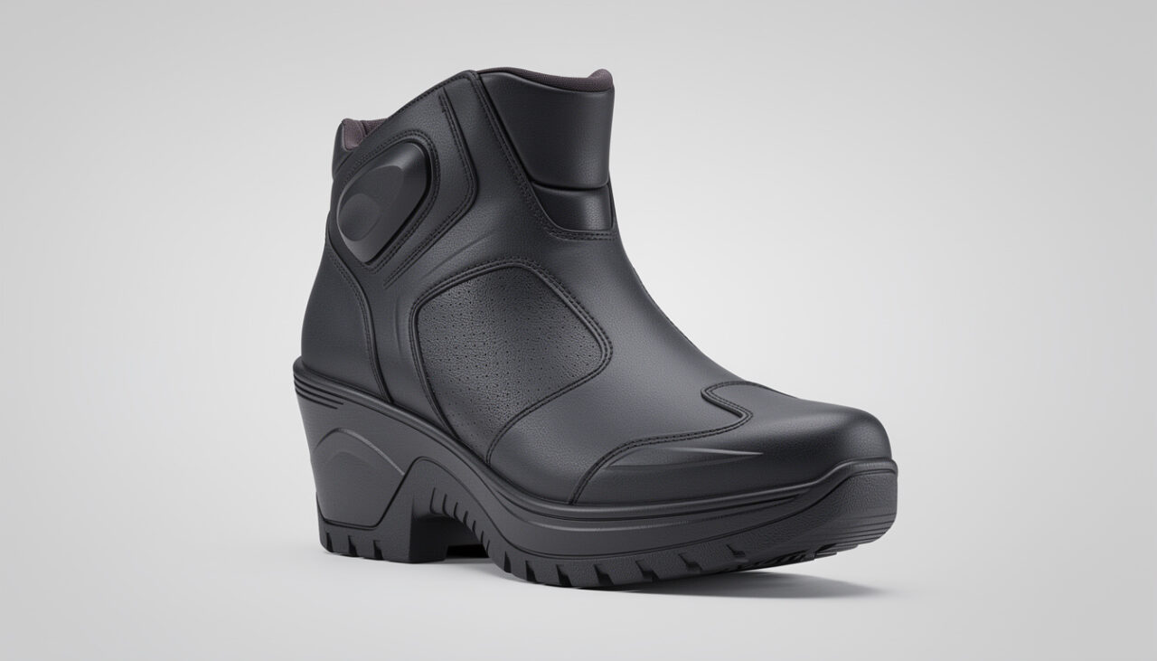 Chaussure moto femme pour gagner des cm : associer sécurité, confort et allure élancée