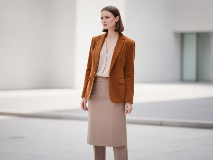 Blazer velours côtelé femme : l’associer sans alourdir la silhouette ni vieillir le look