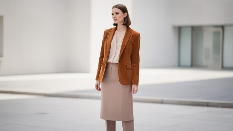 Blazer velours côtelé femme : l’associer sans alourdir la silhouette ni vieillir le look