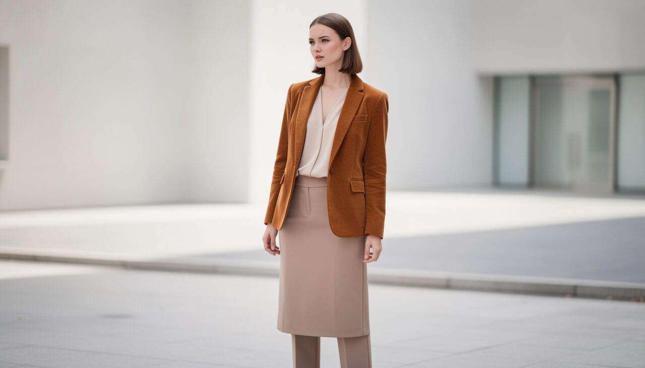 Blazer velours côtelé femme : l’associer sans alourdir la silhouette ni vieillir le look