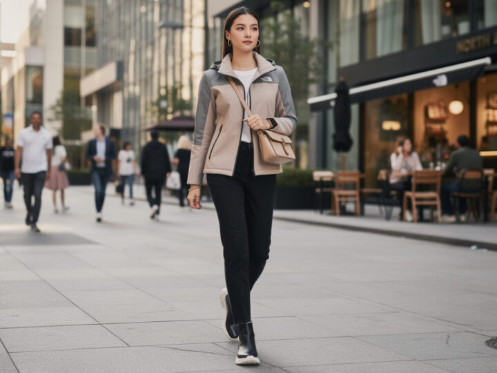 Blouson North Face femme : le styliser en ville sans avoir l’air de partir en randonnée