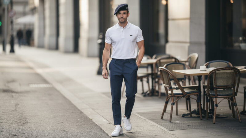 Béret homme Lacoste : comment l’intégrer à un vestiaire sportswear chic