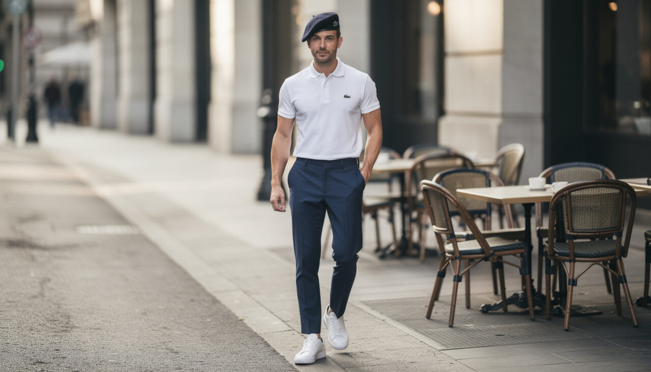 Béret homme Lacoste : comment l’intégrer à un vestiaire sportswear chic