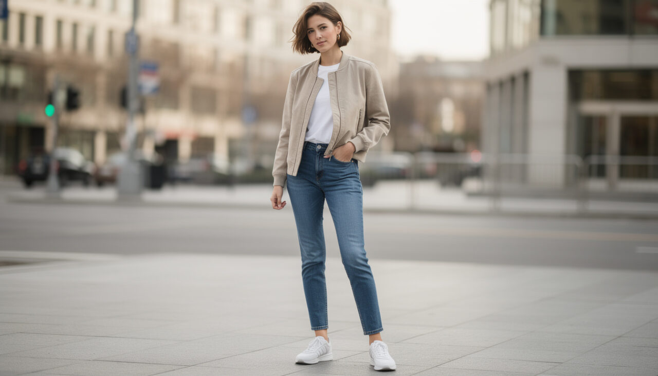 Blouson bombardier femme : le porter de façon moderne sans effet « costume »