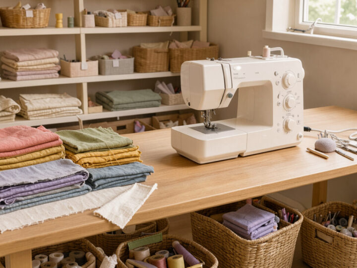 Aménager un espace couture à la maison : les 9 indispensables