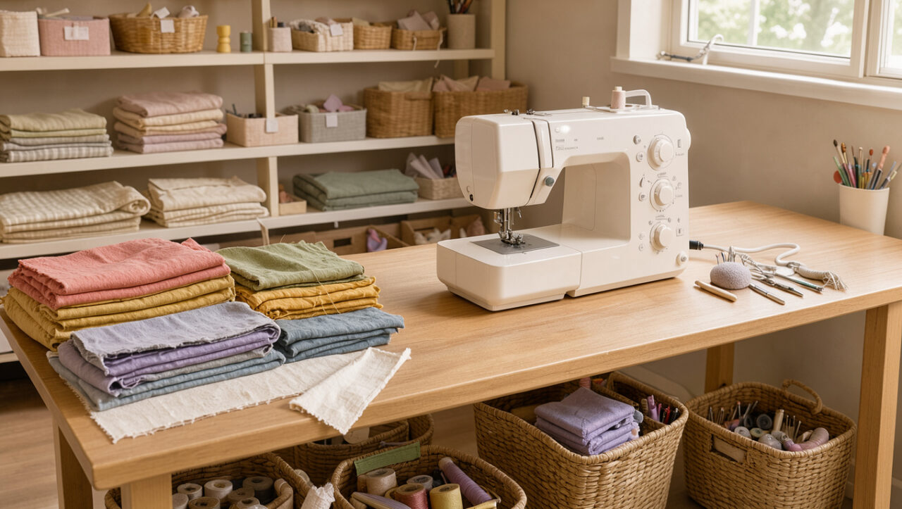 Aménager un espace couture à la maison : les 9 indispensables